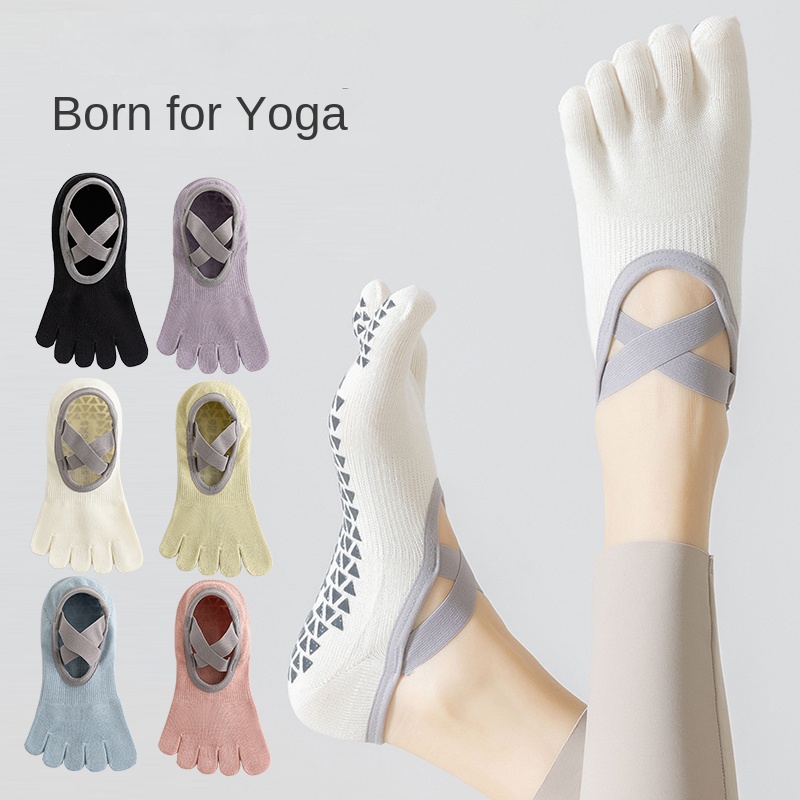 Pilates Is Yoga - Women Non-Slip Five-Toe Yoga Socks, Breathable