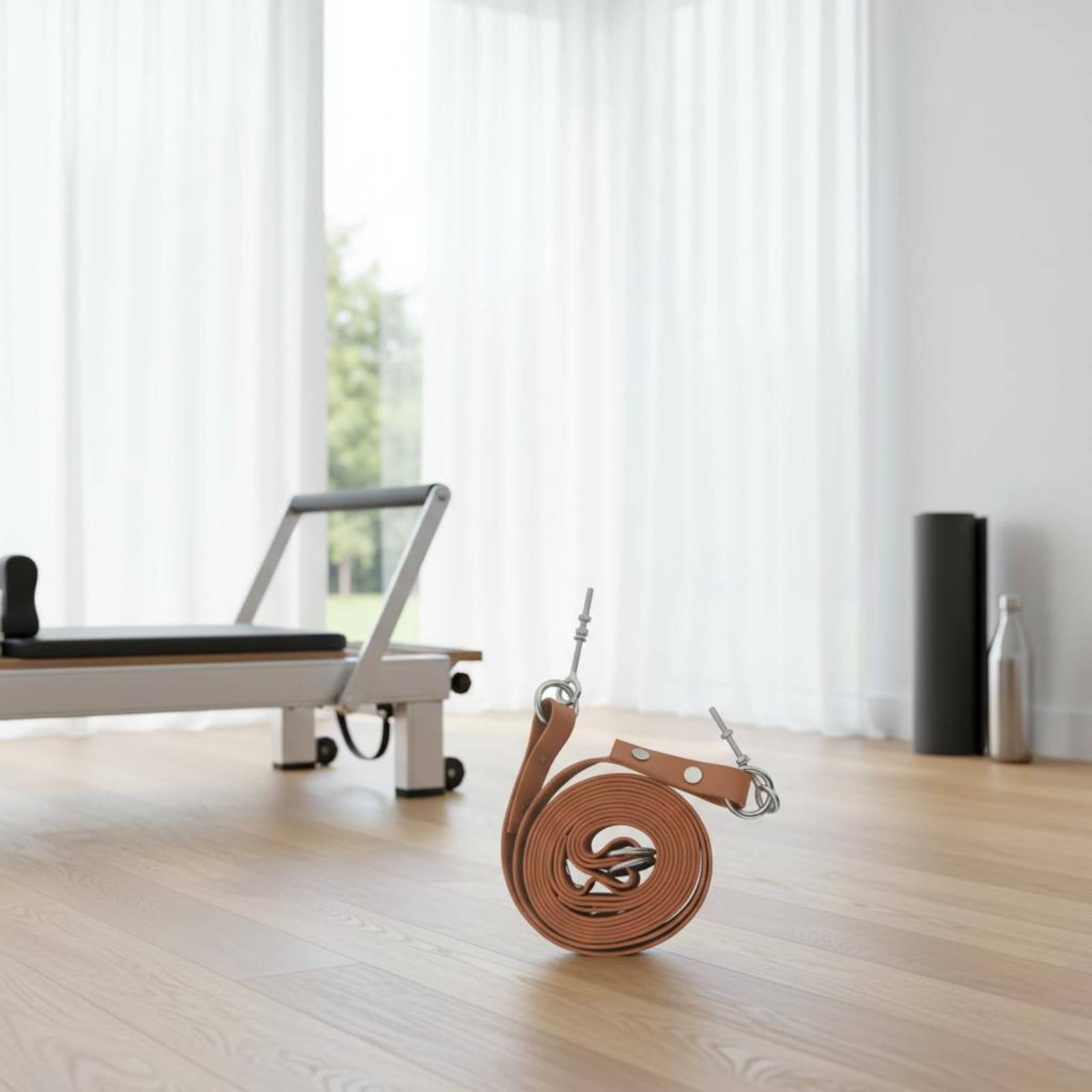 Pilates & Yoga Elastic Band - Reformer Double Loop Strap Comfortable Pilates