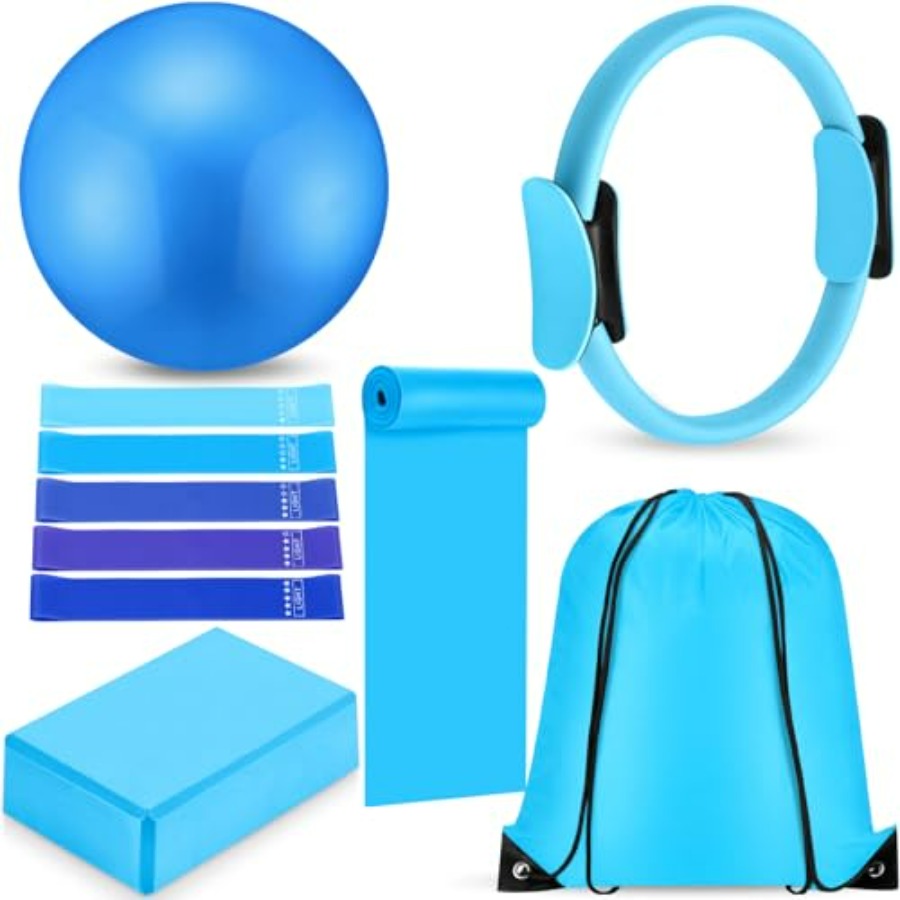 Pilates Yoga Circle - 10 Pcs Pilates Ring Blocks Set