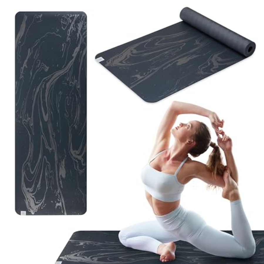 Dry-Grip Yoga Mat - 5mm Thick  - Pilates Yoga Hot recension och pris