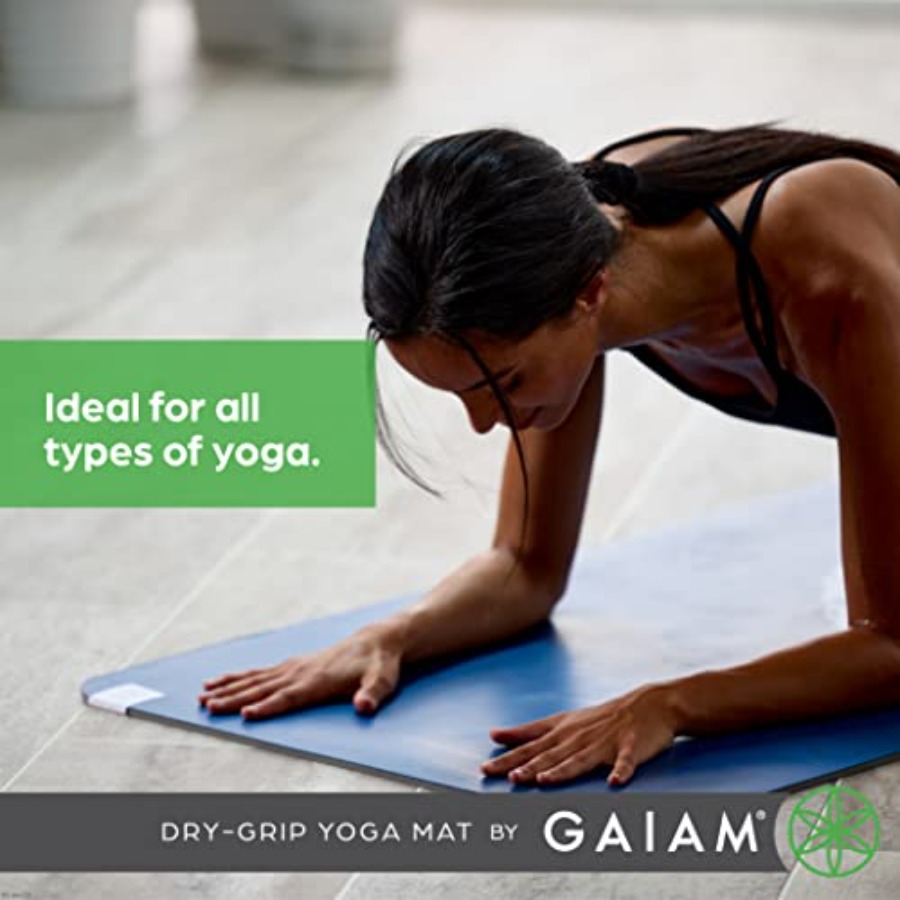 Dry-Grip Yoga Mat - 5mm Thick  - Pilates Yoga Hot recension och pris