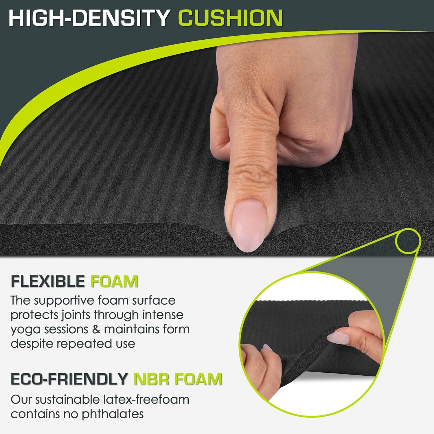 Extra Thick Yoga Knee Pad and  - Pilates Yoga Joint recension och pris