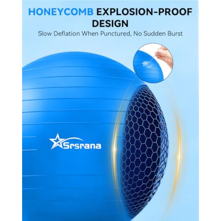 Exercise Ball - Anti-Burst Yog - Pilates Yoga Ball Exercises recension och pris