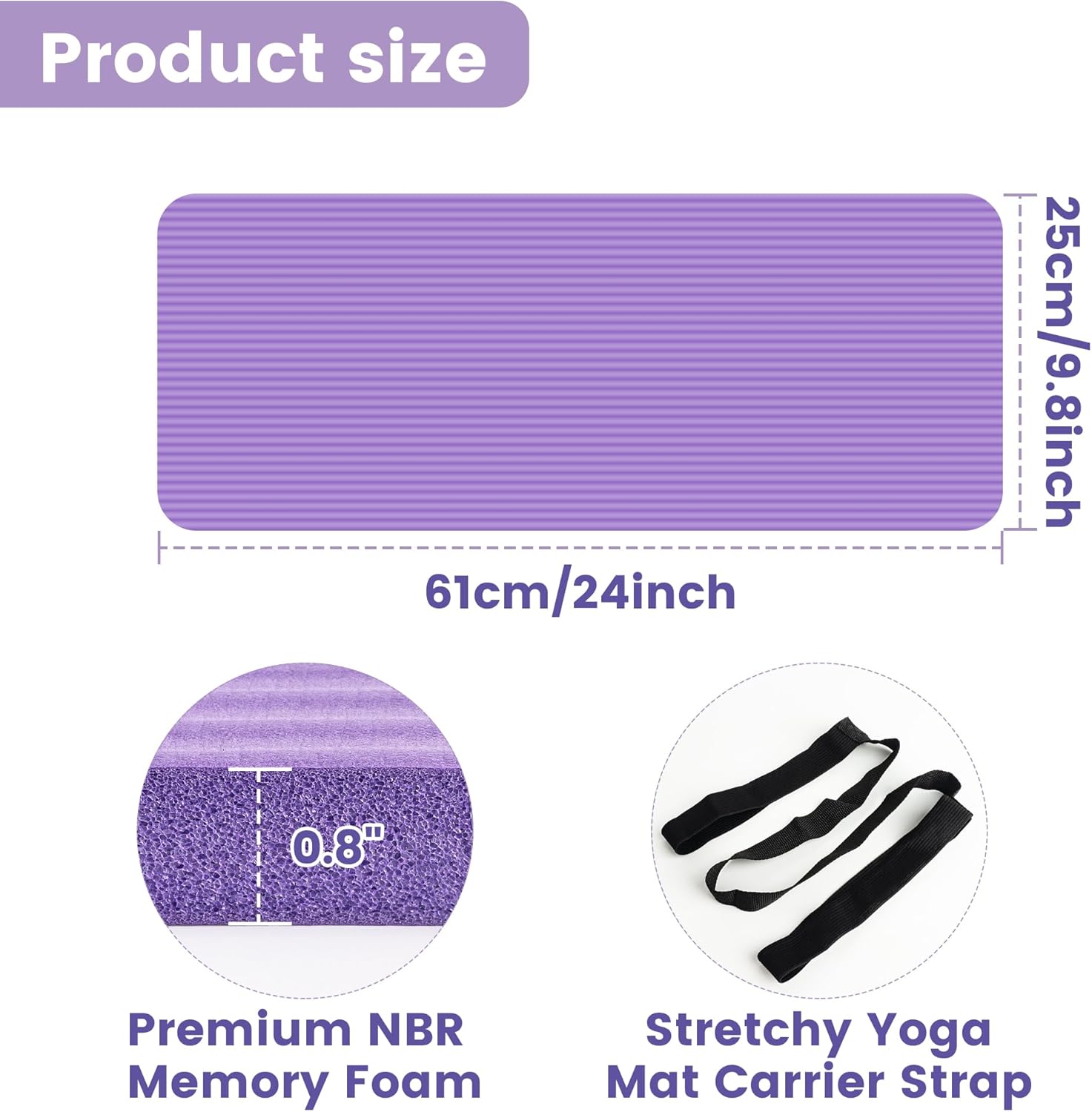 Extra-Thick Yoga Knee Pad Cush - Pilates Yoga Joint recension och pris