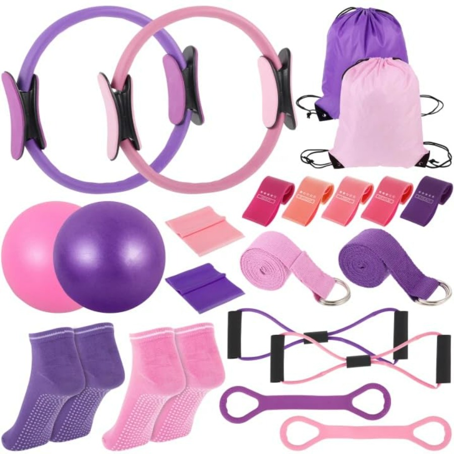 21 Pcs Pilates Ring Circle Set - Pilates Yoga Circle recension och pris