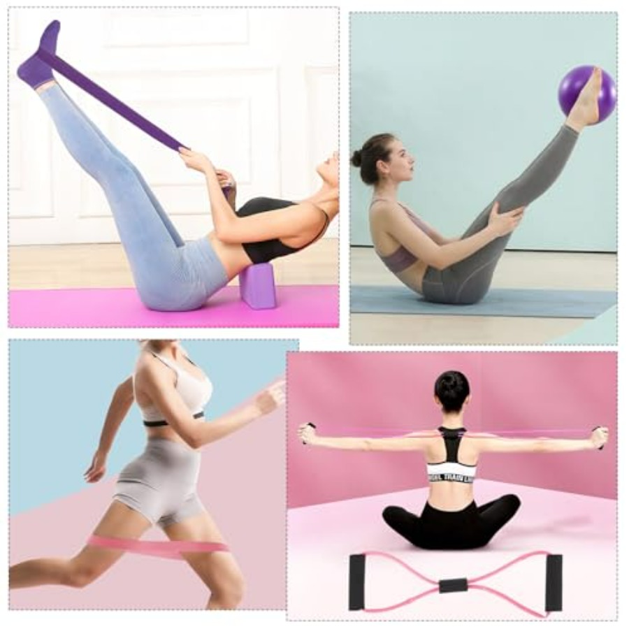 21 Pcs Pilates Ring Circle Set - Pilates Yoga Circle recension och pris