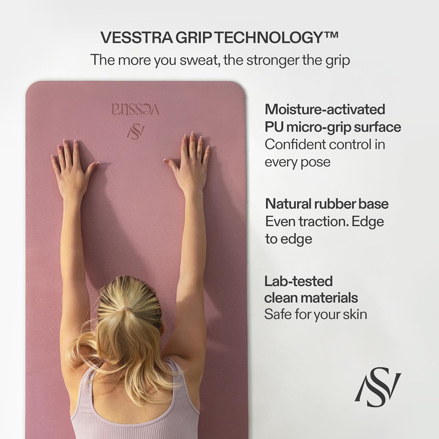 Non-Slip Yoga Mat, Sweat-Activ - Pilates Yoga Joint recension och pris