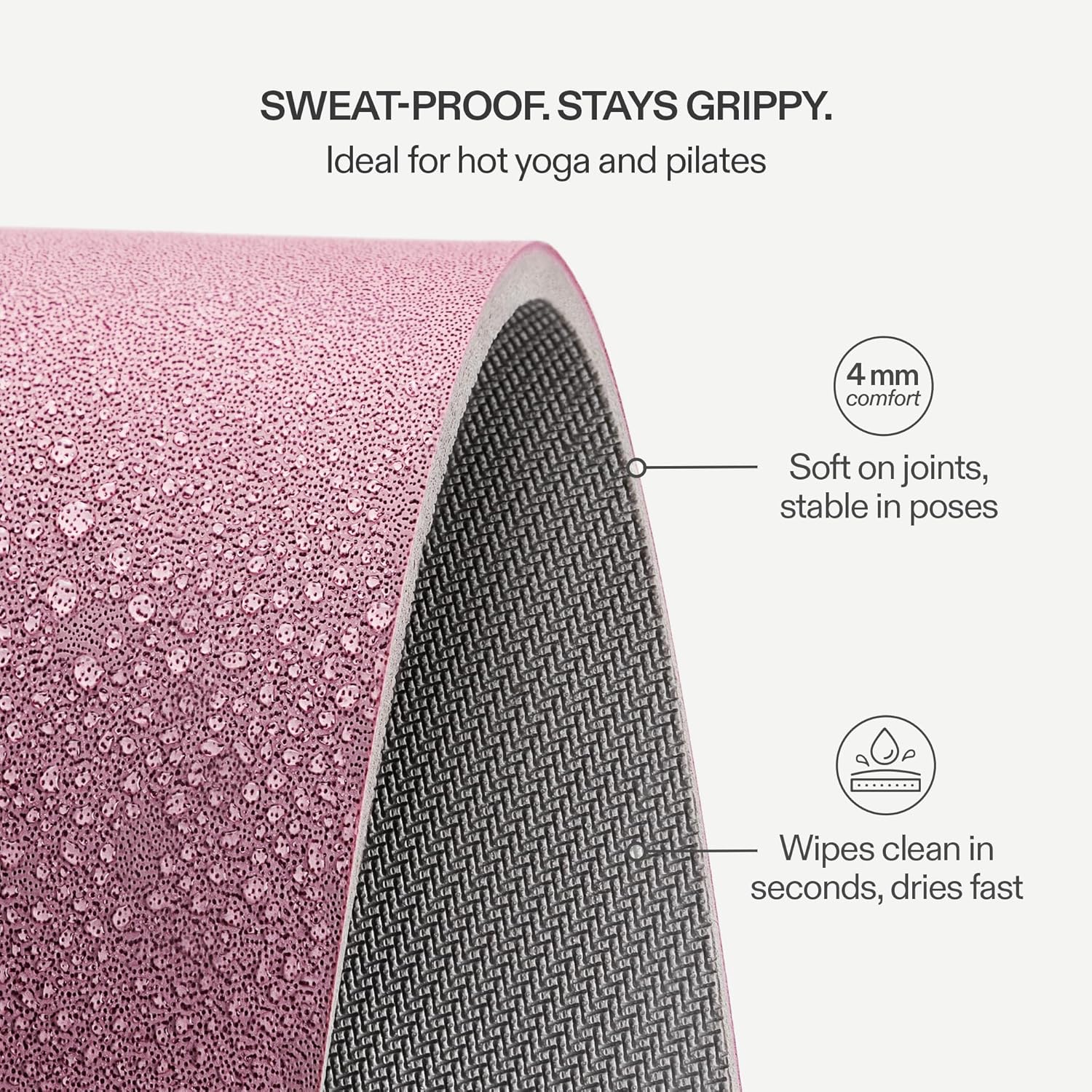 Non-Slip Yoga Mat, Sweat-Activ - Pilates Yoga Joint recension och pris