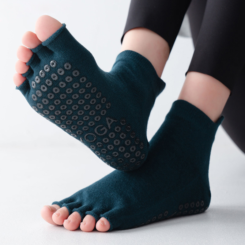 Yoga Socks Half Toe Anti-Slip  - Pilates Yoga Gym recension och pris