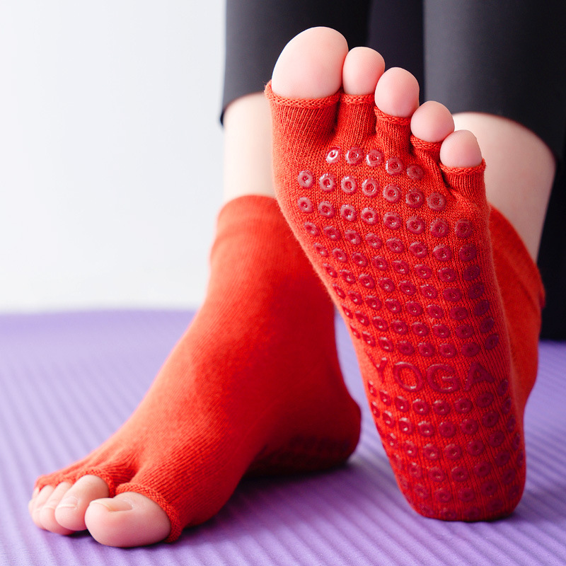 Yoga Socks Half Toe Anti-Slip  - Pilates Yoga Gym recension och pris