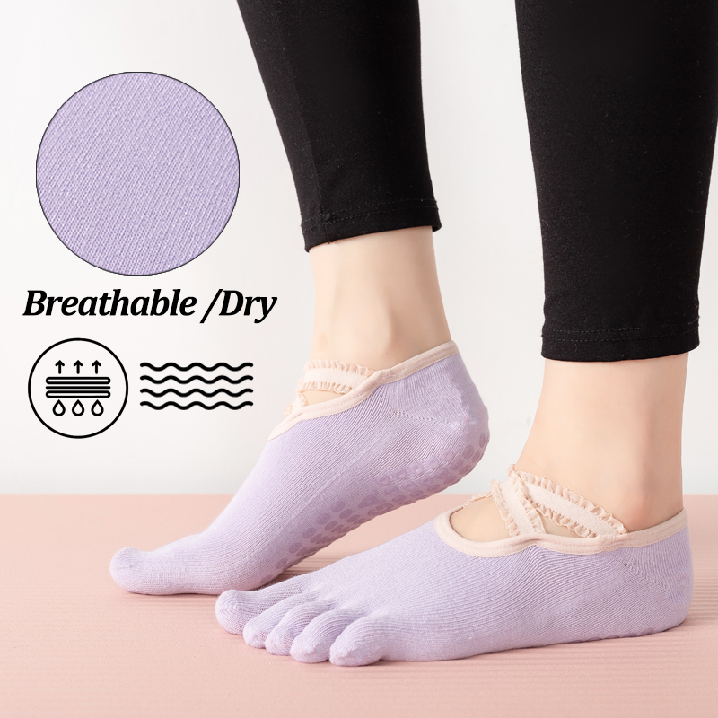 Ladies Non-Slip Pilates Socks  - Pilates Yoga Studio recension och pris