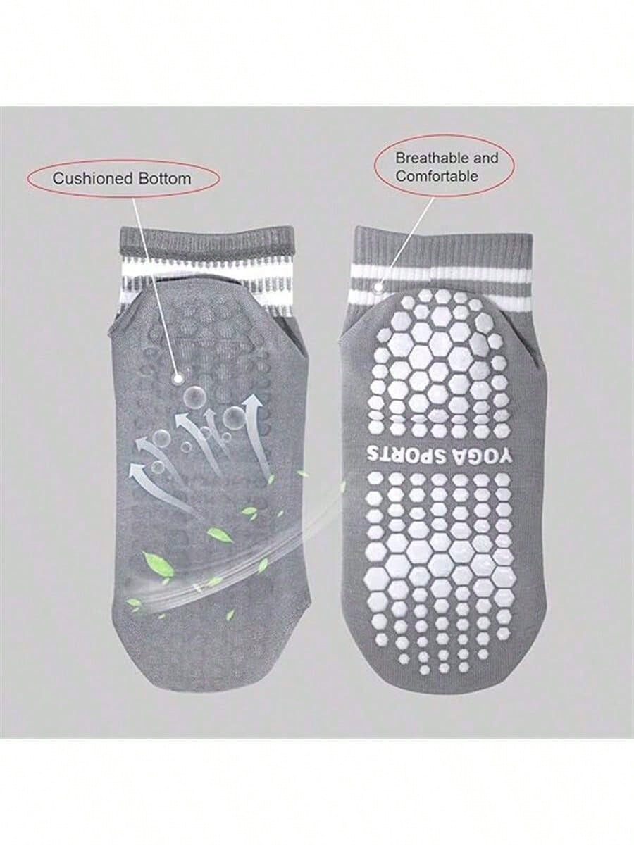 5 Pairs Women Double Stripe No - Pilates Is Yoga recension och pris