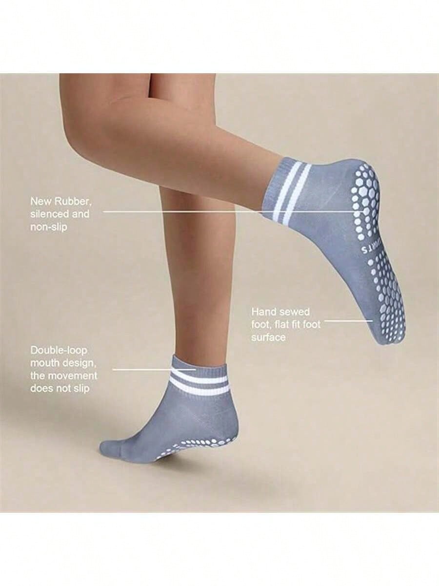 5 Pairs Women Double Stripe No - Pilates Is Yoga recension och pris