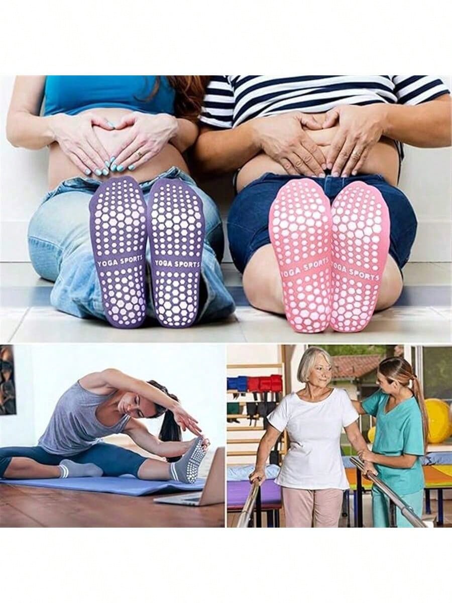 5 Pairs Women Double Stripe No - Pilates Is Yoga recension och pris