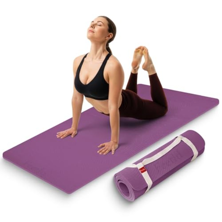 Extra Thick 12mm Exercise Mat  - Pilates Yoga Joint recension och pris