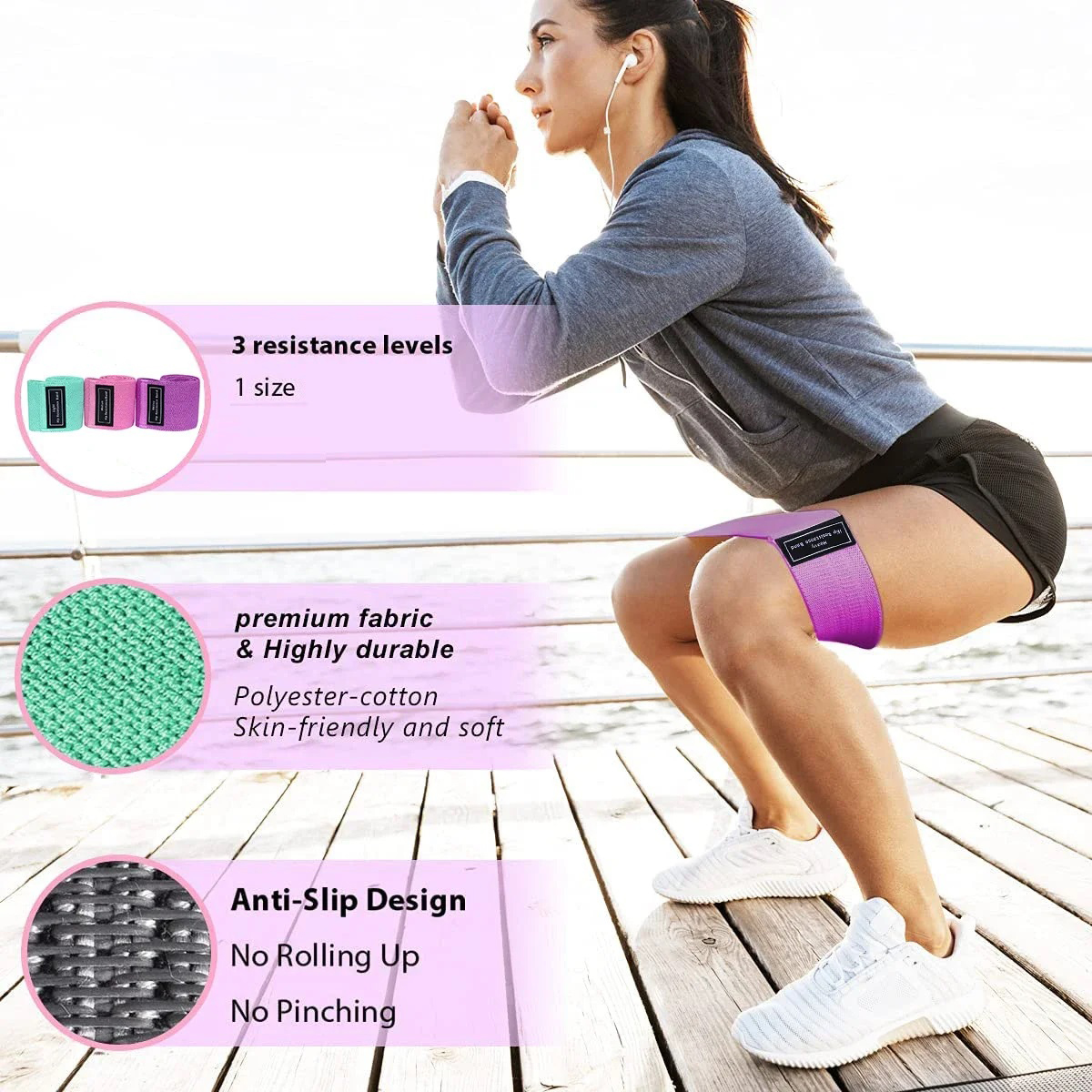 Elastic Band Fitness Resistanc - Pilates Yoga Joint recension och pris