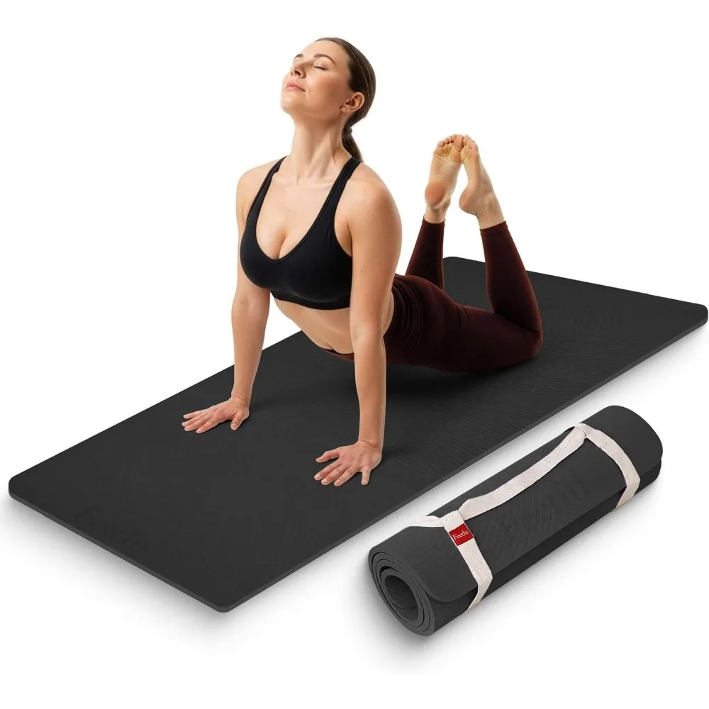 Extra Thick 12mm Non Slip Exer - Pilates Yoga Joint recension och pris
