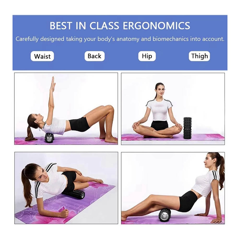 5 in 1 Yoga Foam Roller Muscle - Pilates Yoga Ball Exercises recension och pris