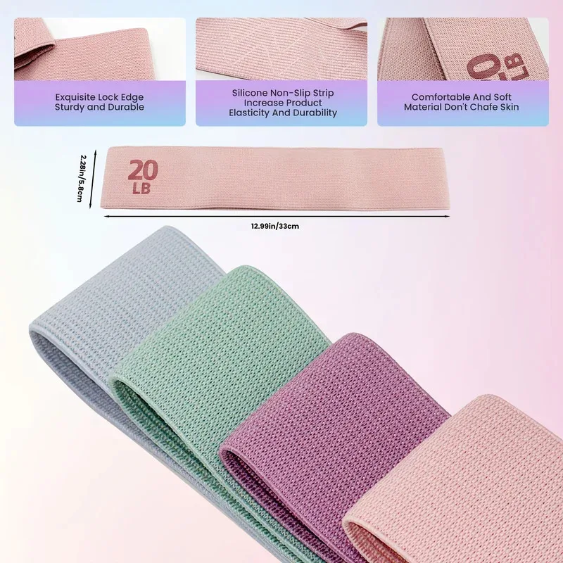 20-90LB Fabric Elastic Band Fi - Pilates Yoga Joint recension och pris