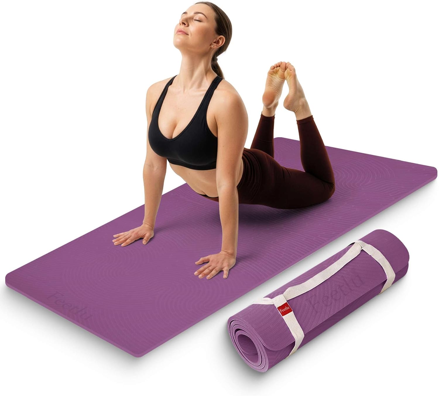 12mm Extra Thick Exercise Mat  - Pilates Yoga Joint recension och pris