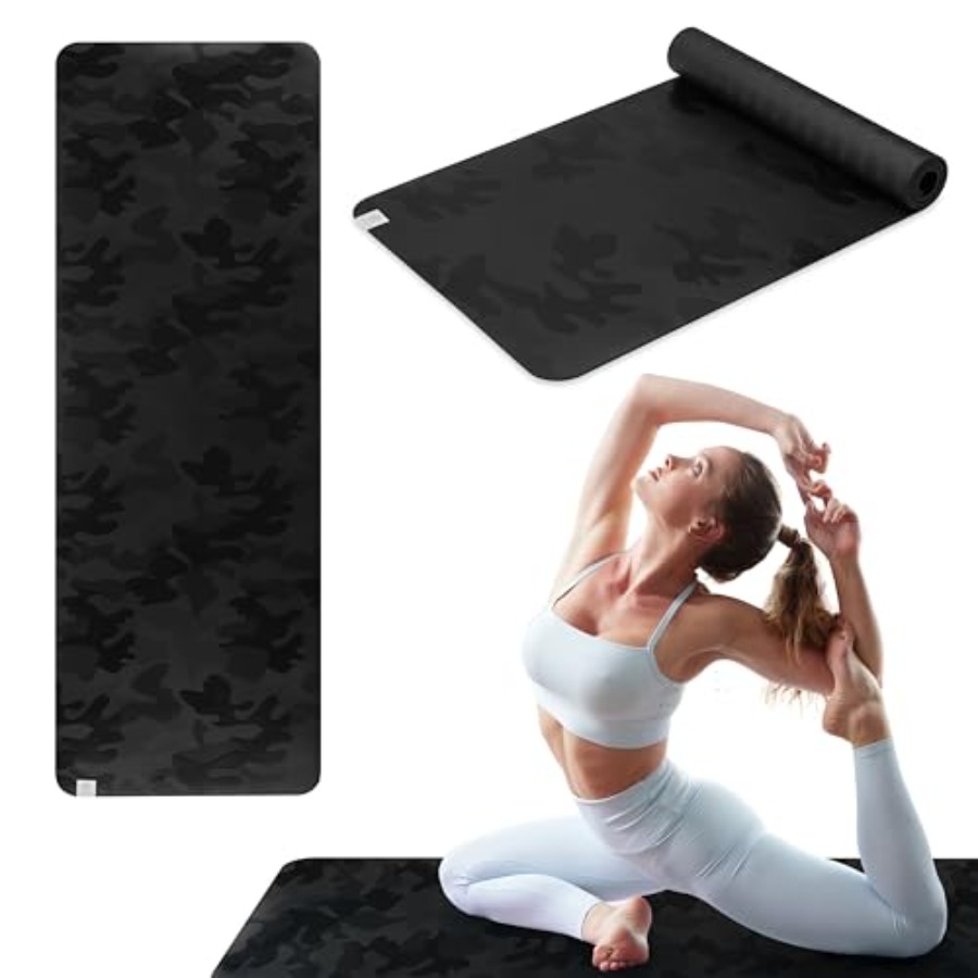 Dry-Grip Yoga Mat - 5mm Thick  - Pilates Yoga Hot recension och pris