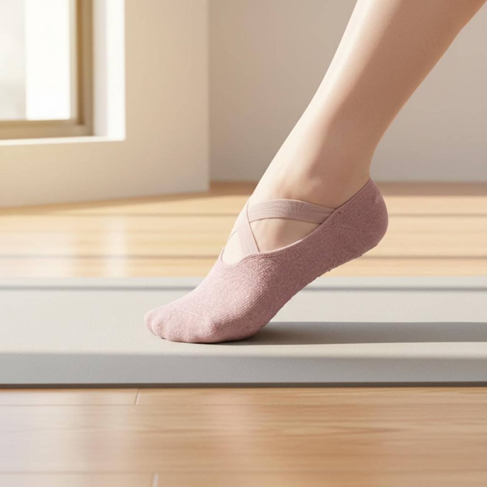 Non Slip Fitness Socks Breatha - Pilates Yoga Studio recension och pris