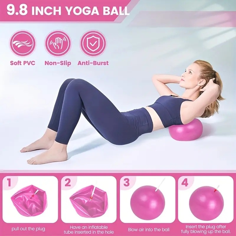 5 Piece Pilates Equipment Set  - Pilates Yoga Ball Exercises recension och pris
