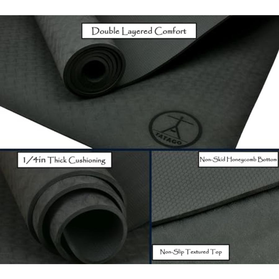 Extra Thick Yoga Mat Wide XL 1 - Pilates Yoga Joint recension och pris