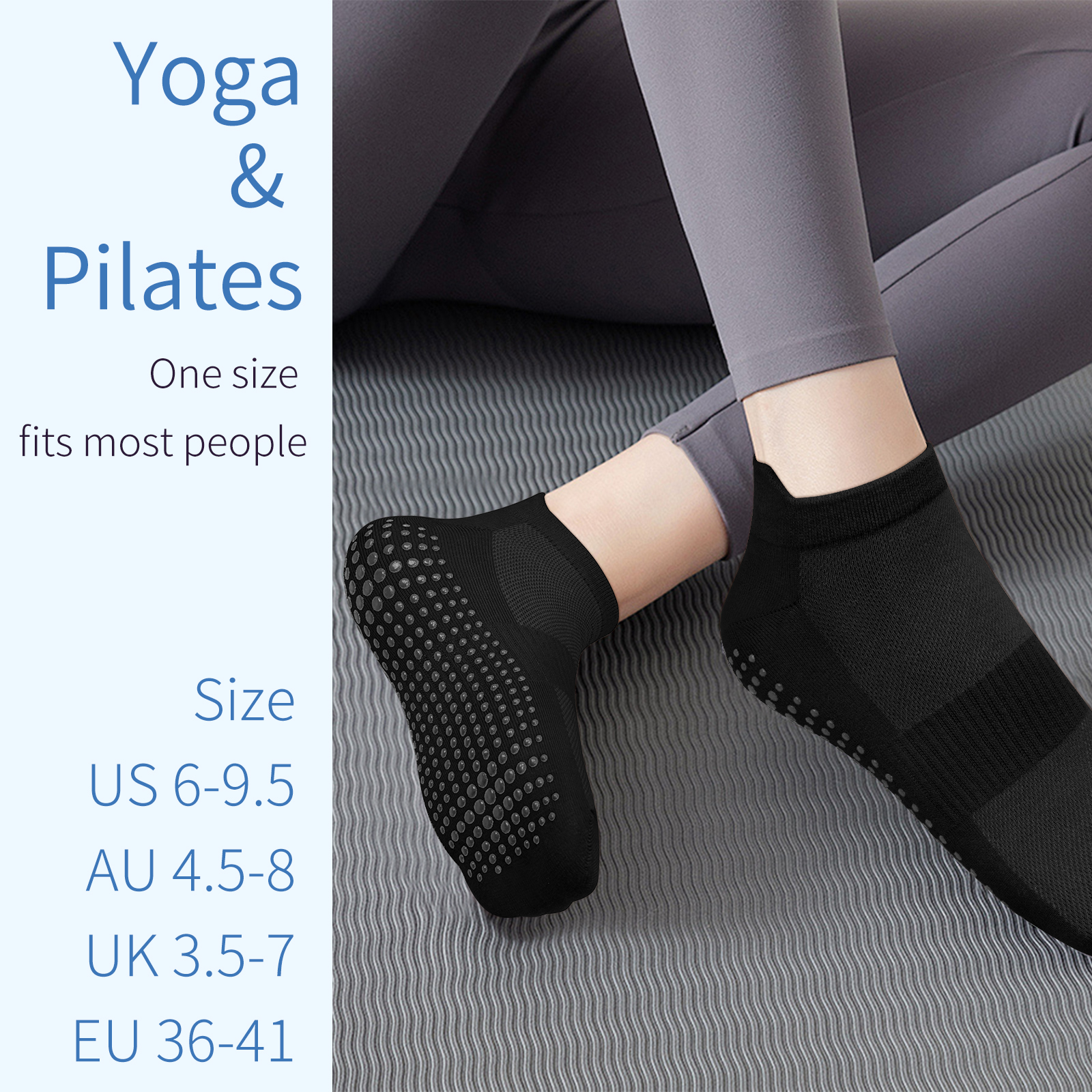 3 Pairs Yoga Socks Women Cotto - Pilates Yoga Gym recension och pris
