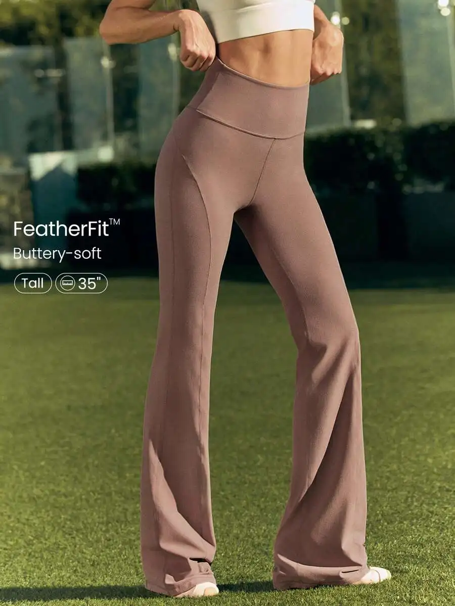 Ultra Long Flare Leggings For  - Pilates Yoga Studio recension och pris