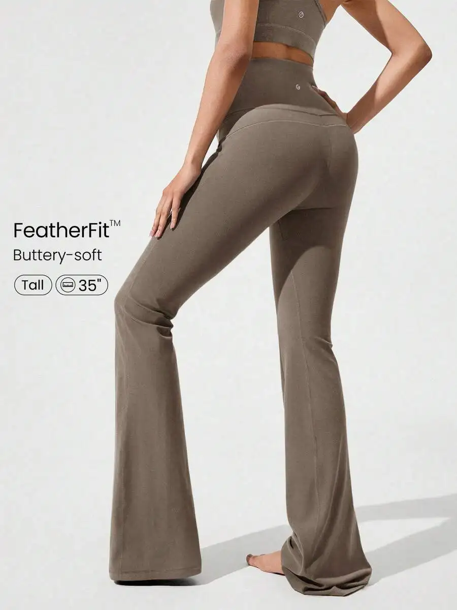 Ultra Long Flare Leggings For  - Pilates Yoga Studio recension och pris