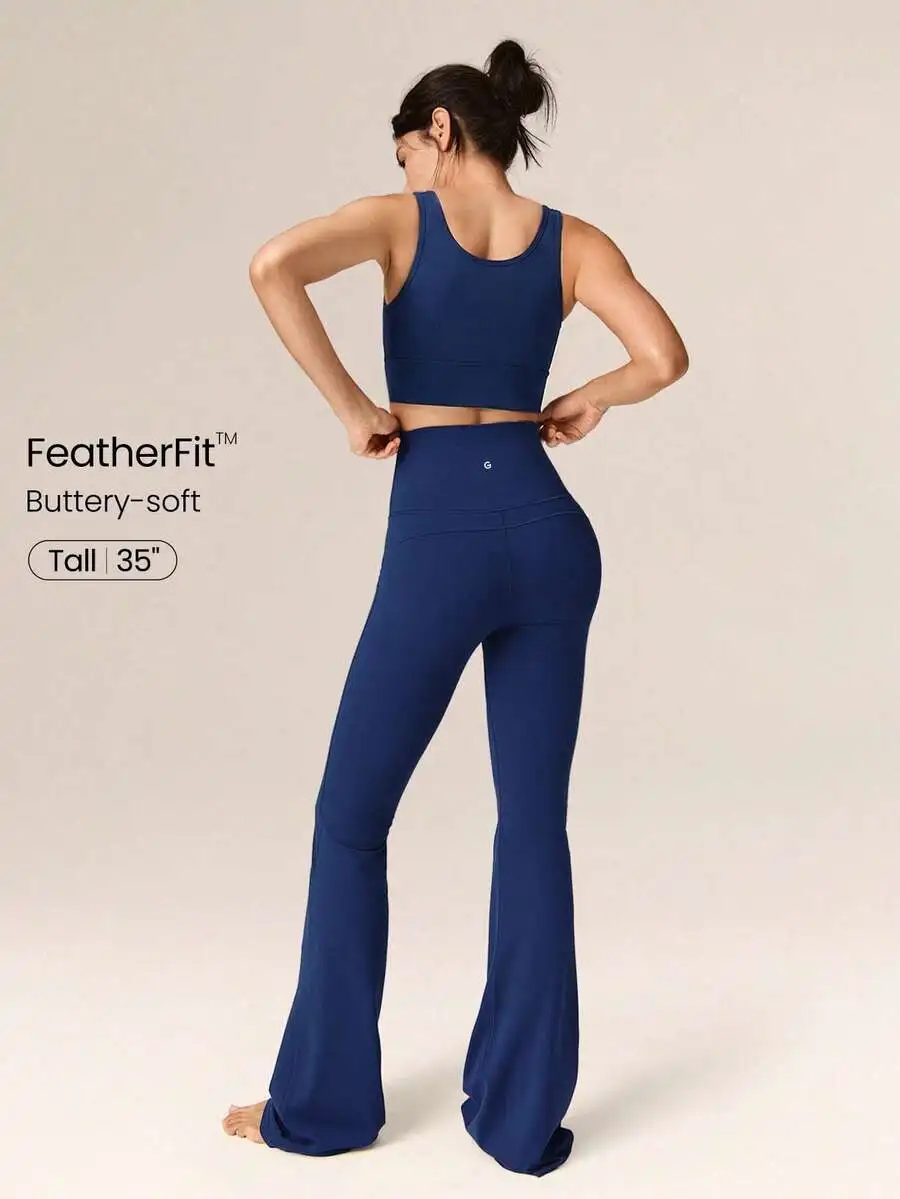 Ultra Long Flare Leggings For  - Pilates Yoga Studio recension och pris