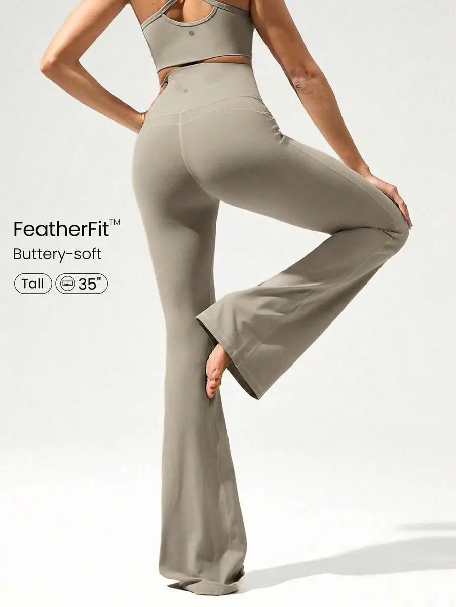 Ultra Long Flare Leggings For  - Pilates Yoga Studio recension och pris